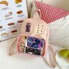 Trendy new transparent backpack high school large capacity college student backpack pain women travel
