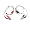 2X Lcr Meter Low Resistance Clip Leads Banana Plug For Terminal Kelvin Test