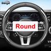 For Geely Geometry C GE13 A E   2024 Car Steering Wheel Cover Breathable Anti Slip 12colors Leather Auto  Accessories