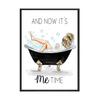 Nordic Wall Art Print Girl Room Decor Canvas Painting Bathroom Wall Decor Prints It's My Time Poster and Picture No Frame