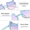 New Cute Girl Cartoon Cat Sunglasses UV400 Protection Fashion Eyewear for Baby Outdoor Shading