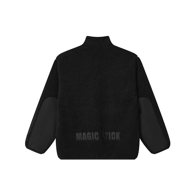 New FILA Velvet Feel Coat Men's Jet Black F51M249998F-BK