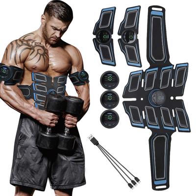EMS Muscle Stimulator 8 Pad Abs Trainer Abdominal Muscle Toner Electronic Toning Belts Workout Fitness Device USB Rechargeable