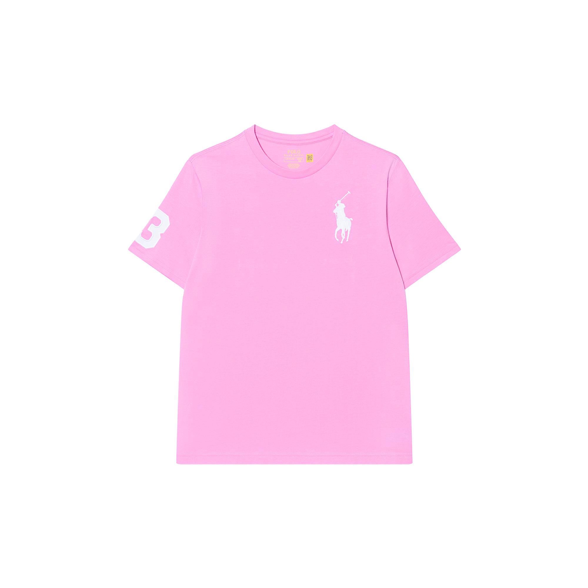 

Футболка Polo Ralph Lauren с принтом букв, круглым вырезом и короткими рукавами, детские топы, розовая 323832907-063 L