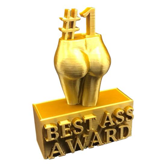 Best Ass Award Creative Best Boobs Award Ornament Funny Golden Trophy Statue for Home Party Decoration