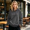 Felpa con cappuccio da donna a vestibilità larga con, Felpa sportiva colorata per sport e abbigliamento casual