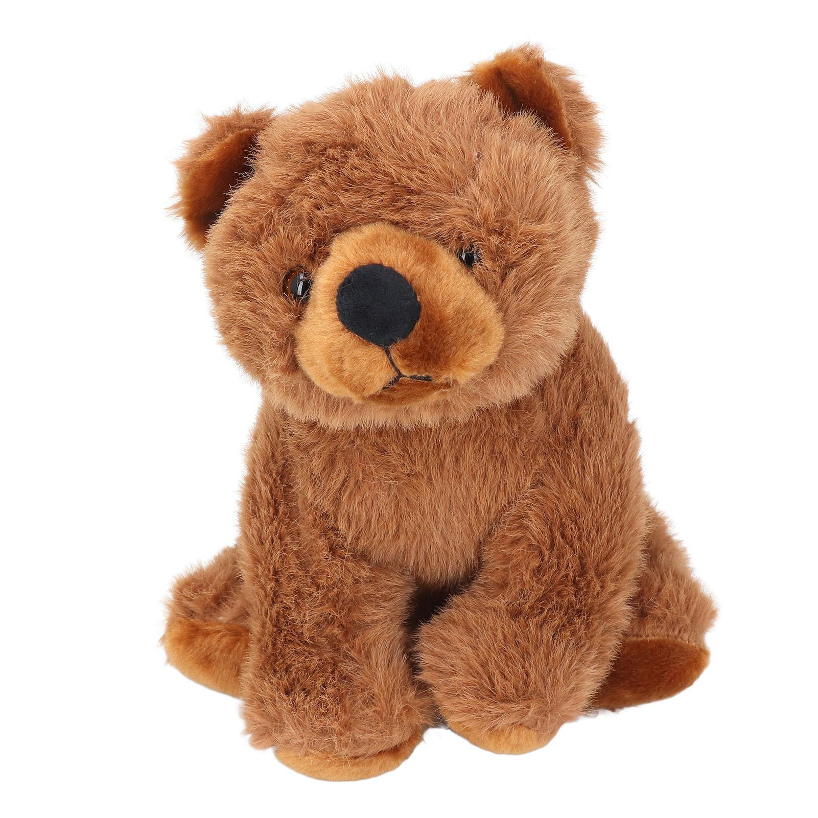 

Плюшевая игрушка медведь, имитация медведя, мягкая игрушка, милая кукла медведь, украшение для дома, для дома, офиса, черный