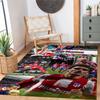 Atletico Madrid Personalized Text Floor Rug Office Rug Suitable for Entryway Balcony Kitchen Playrooms Anti-slip Rug Office home decor