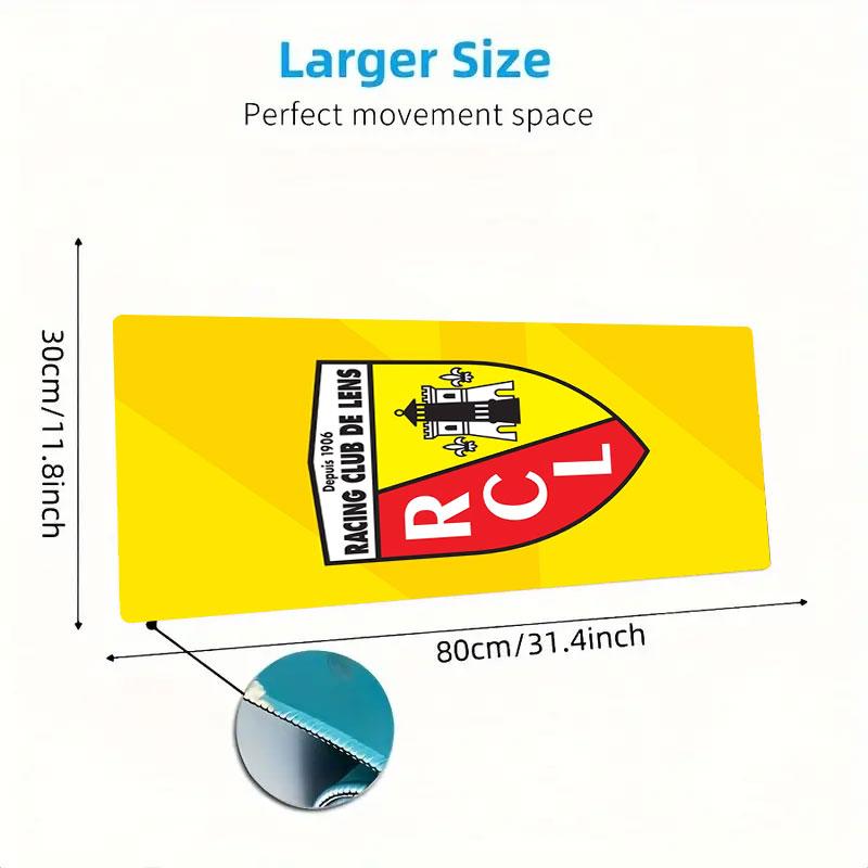 RC Lens Mouse Pad, Large Gaming Desk Mat, Non-slip XXL Mousepad for Laptop & Tablet, Mini PC Playmat with Stitched Edges