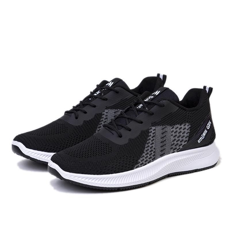 

Spring new men s shoes foreign trade large size flying weaving trend lightweight sports shoes men s Korean version breathable student casual shoes 39
