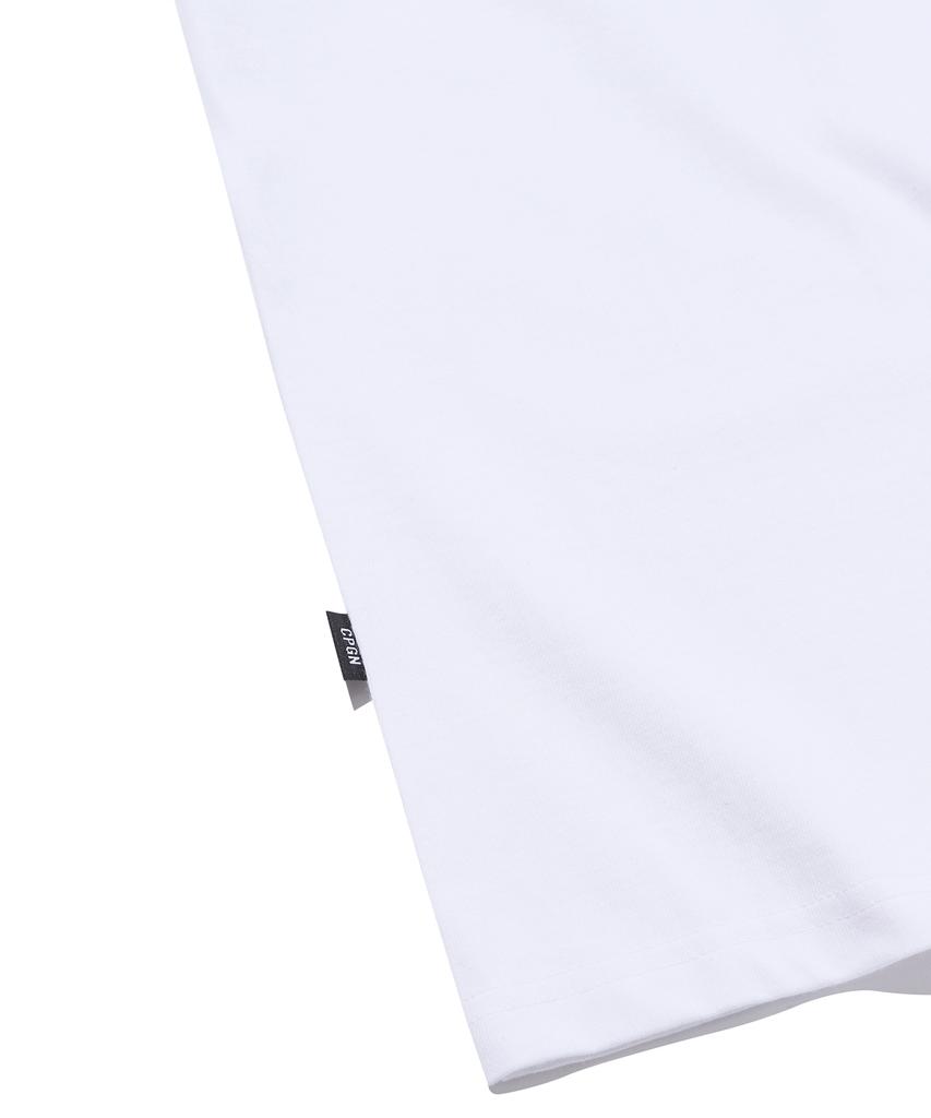 CPGN STUDIO Love Slowly Embroidered Short Sleeve White