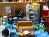 Keeppley Building Blocks Detective Conan Mouri Detective Office Three-story Patchwork Toy Model Ornaments Christmas Gifts