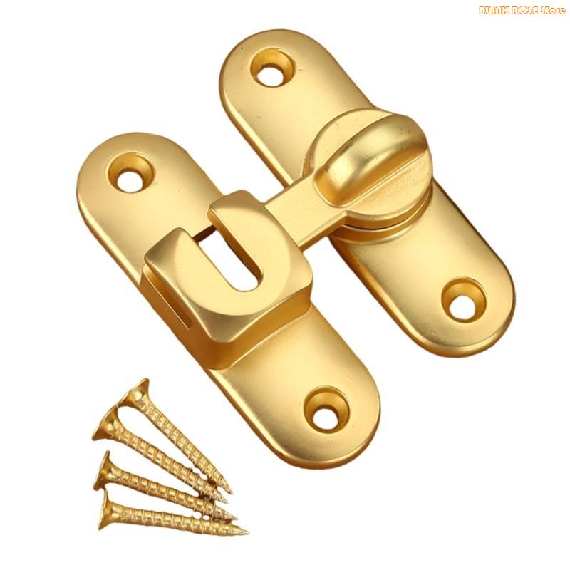 

K1AE Прочный замок-защелка для дверей Портативный аксессуар для дополнительной безопасности Конструкции Не требует сверления для установки золотой