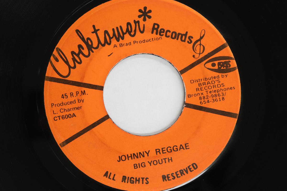 

7-дюймовая пластинка BIG YOUTH - Johnny Reggae CT600 CLOCKTOWER US Регги, Ска и Даб Б/У