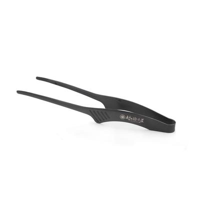 In Todai X Mura No Kajiya Black Tongs Stainless Steel Short 183mm Camping [Made Tsubame-Sanjo] MK-0044
