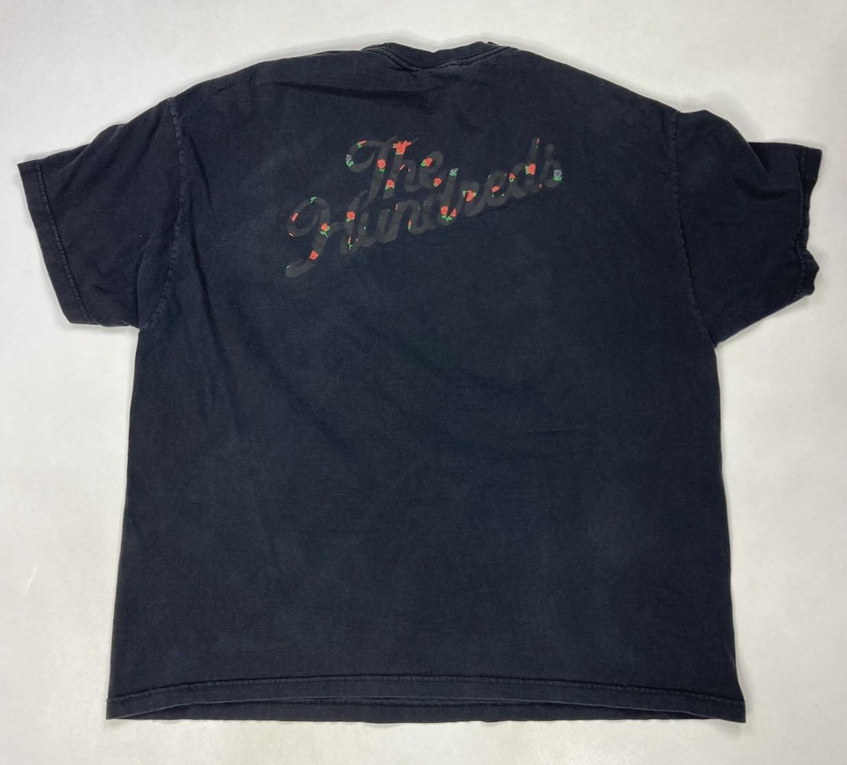 The Hundreds Rose Logo Graphic T-shirt Men XXL Black Short Sleeve S
