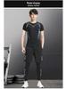 Men's Plus Velvet Quick-Dry High-Elastic Training and Running Set: Autumn/Winter Warm Fitness Tights and Base Layer.