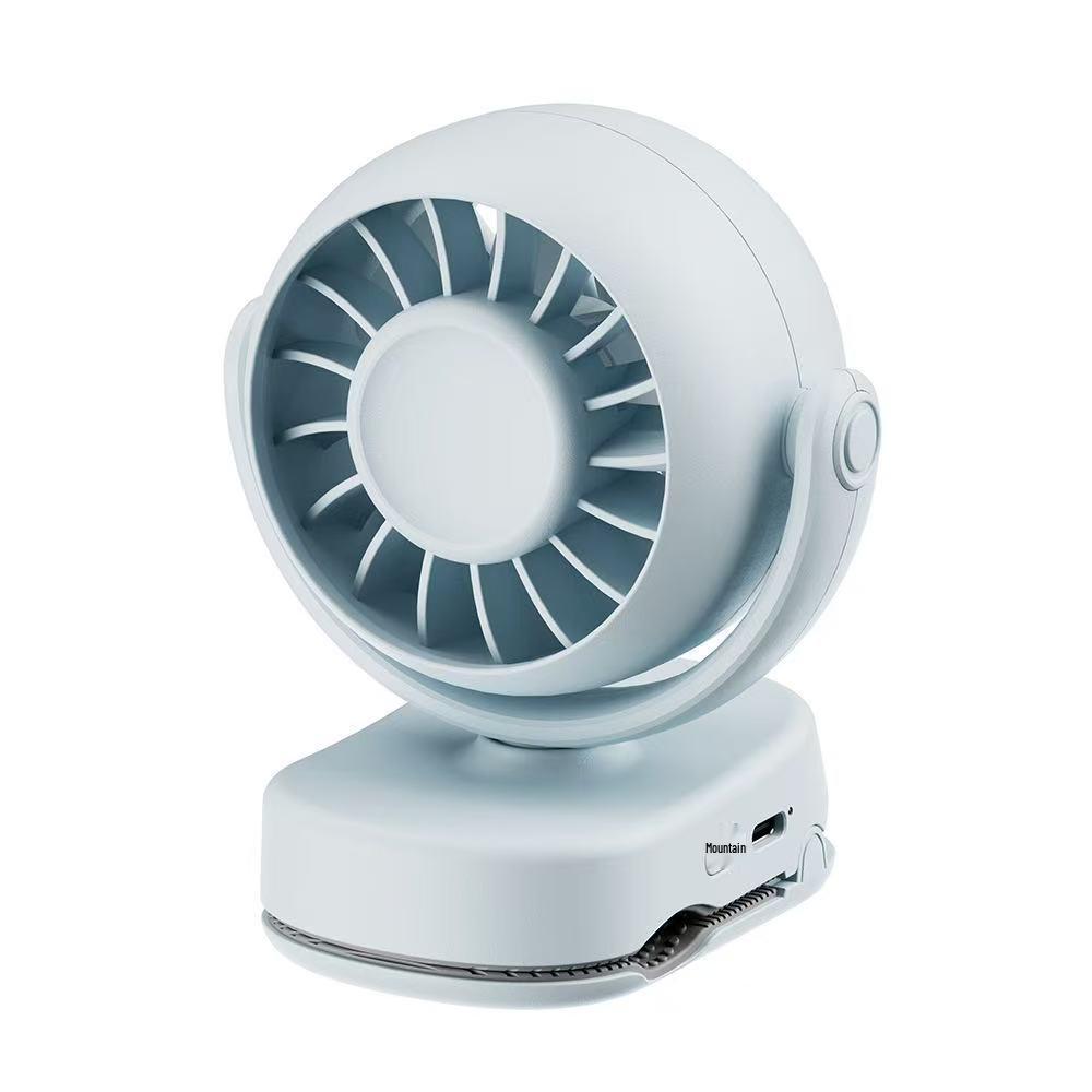 

Multifunctional USB Clip-On Wall & Desktop Fan with Light 92*63*121 mm [1500mAh] зелёный