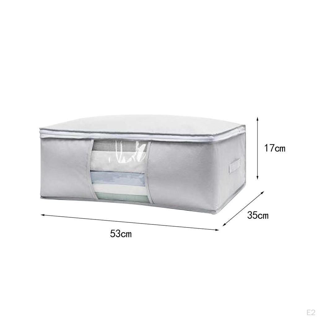 Clothes Storage Bin Quilt Bag Breathable Decorative Large Duvet Bags Organizer Blanket Cube