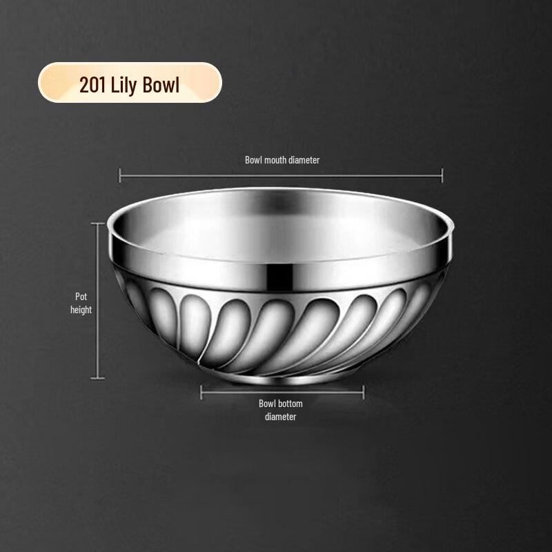 Renzhida Double-Layer Stainless Steel Insulated Commercial Bowls