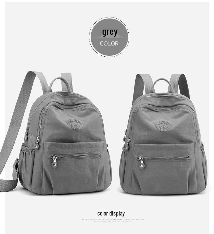 Damen Modischer Rucksack aus Nylon-Oxford-Canvas - Koreanischer Stil, Vielseitig für die Schule oder als Mama-Tasche
