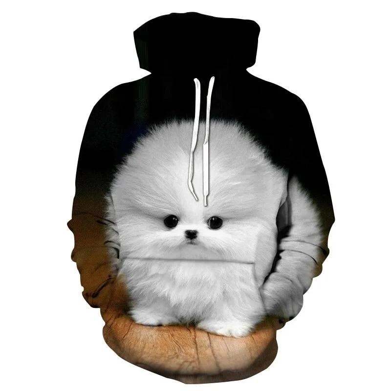 New Animal Dog Hoodie 3D Printed Hoodies Men Animal Graphics Leisure Hoodies Fashion Long Sleeve Men's Sweatshirts Clothing