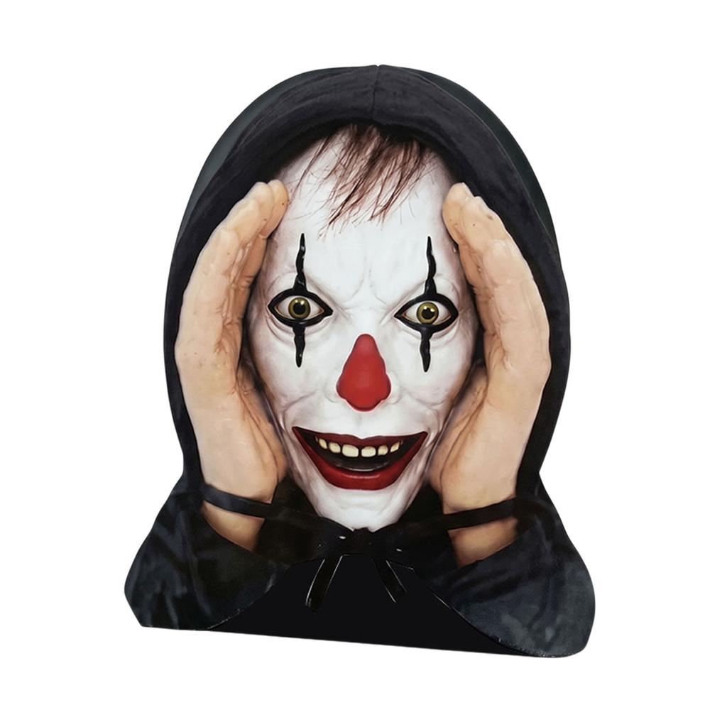 Peeping Stranger Face Window Decor Halloween Creepy Scary Prop Suction Cup 23x20cm