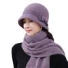 Hat Women'S Day Warm Fleece Foreign Gas Mom Basin Hat Knitted Hat Elderly Grandma Wool Hat