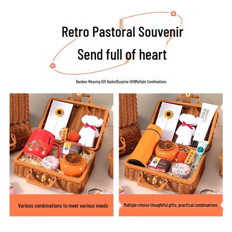 Persimmon Ruyi Ceramic Cup & Massage Gun Gift Set