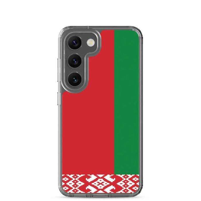 Coque Téléphone - Samsung - Galaxy S23 Plus - Drapeau Biélorussie - Souple - Multicolore