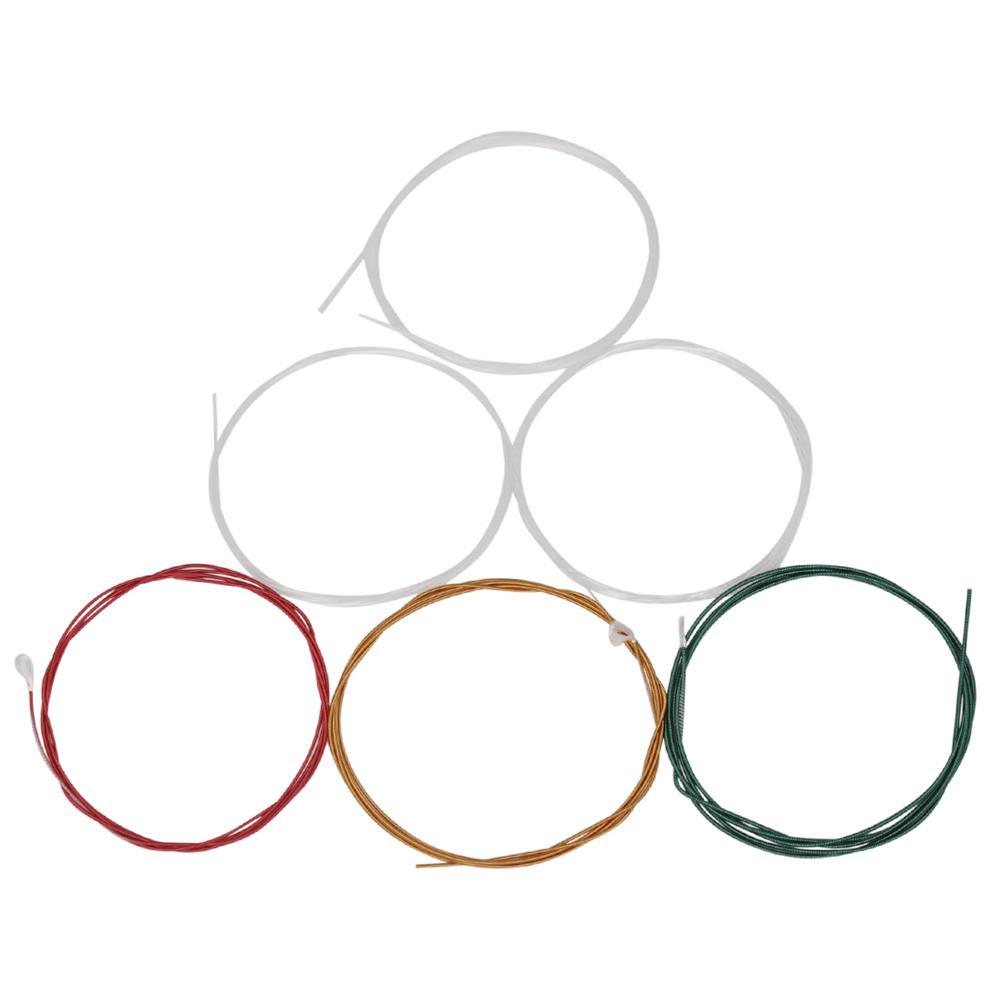 IRIN C105 Colorful Rainbow Acoustic Classical Guitar Strings Nylon Core Colorful Coated Copper Alloy Wound, 6pcs Set
