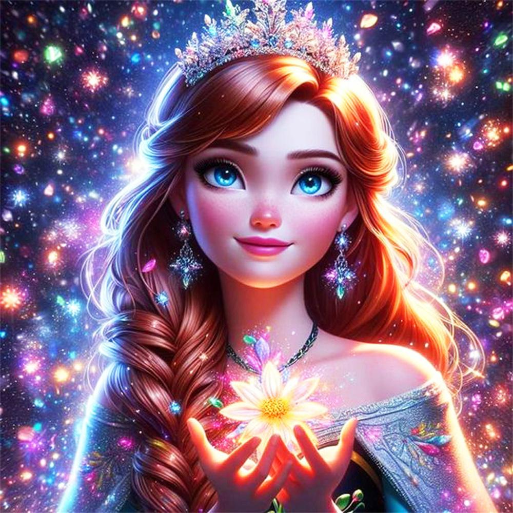 Disney Full Drill Diamond Painting Cartoon Elsa Rhinestone Pictures Embroidery Princess 5D DIY Mosaic Art Jasmine Decor for Home