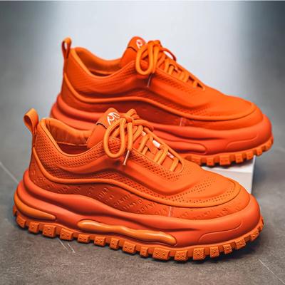 2025 Non-slip Men's Large Size Casual Sports Shoes Increase Thick-soled Vulcanized Shoes Spring and Autumn New Style  Shoes Men