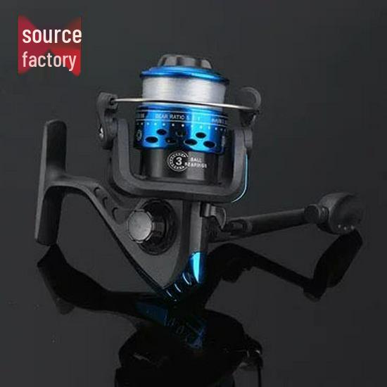 Mulinello da Spinning Modello 200 con Filo – Mulinello da Pesca Compatto per Canne da Mare e da Spinning
