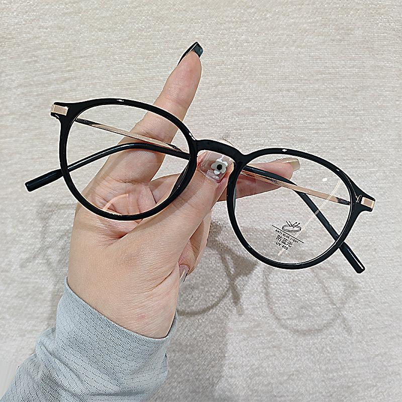 New Retro Ultra-light Round-framed Reading Glasses Anti-blue Light Fashionable Reading Glasses For Both Men And Women 5028