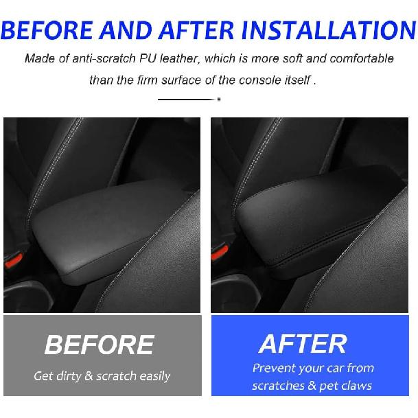 DEYTOP Console Armrest Cover For Toyota Corolla Cross 2026 -2025 Accessories Car Center Console Cover For Corolla Cross  Anti-Scratch Leather Armrest