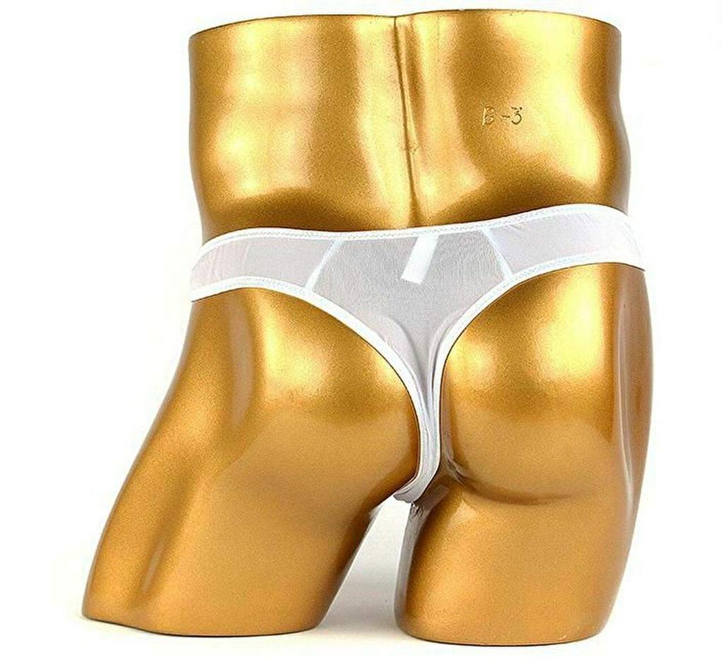 Pupule holomua Sexy Bikini Super Boxer Briefs Men's Front-Open T-Back Panties, Underwear, Front-Opening, C-String, O-Back Briefs, Sexy, Low-Rise,