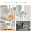 Wall-Mounted Toothbrush & Toothpaste Holder with Mouthwash Cup, Punch-Free