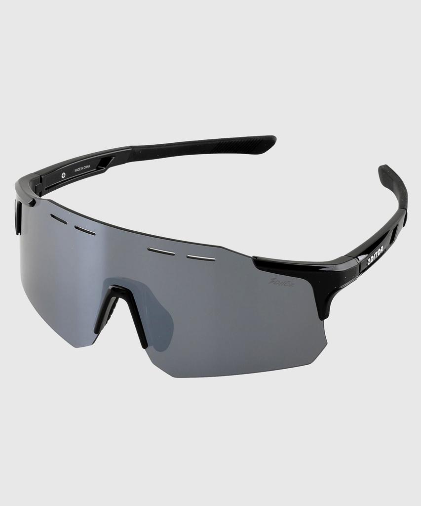 Tuditeo Nus Goggles Uv Protection Athletic Sunglasses C1 Silver/Black Frame