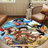 pirate Adventurous Journey Round Rug for Livingroom,Bedroom, Palyroom, Chair Rug, Area rug, Circle Carpet, Large Size Fan Christmas gift