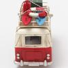 Hawaiian Miniature Car Toy Car Minicar Tin Surfboard Wagon Bus M (Red)