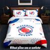 Blackburn Rovers Football Design Bed Bedding Set 1 Duvet Cover + 2 Pillowcases Soft Breathable Household Bed Linens