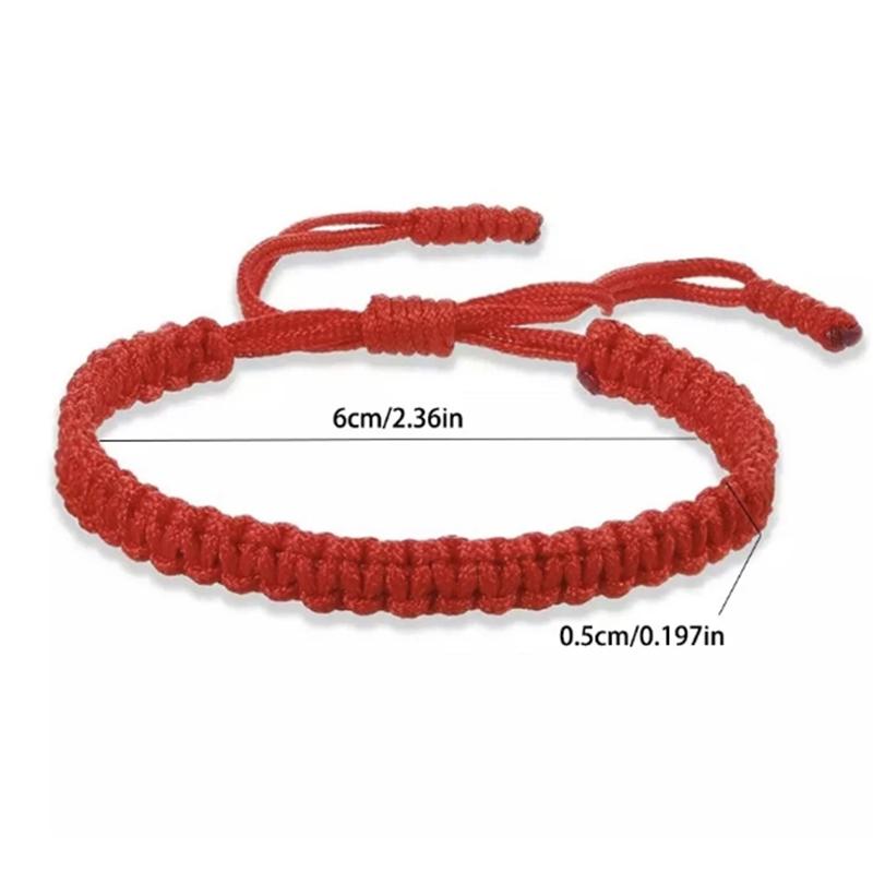 Handgefertigte Schnurbänder, Rot Schwarz Seil für Frauen Mädchen