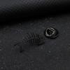 Hollow Design Fish Bone Badge Stainless Steel Fish Skeleton Lapel Pin  Suit Decoration