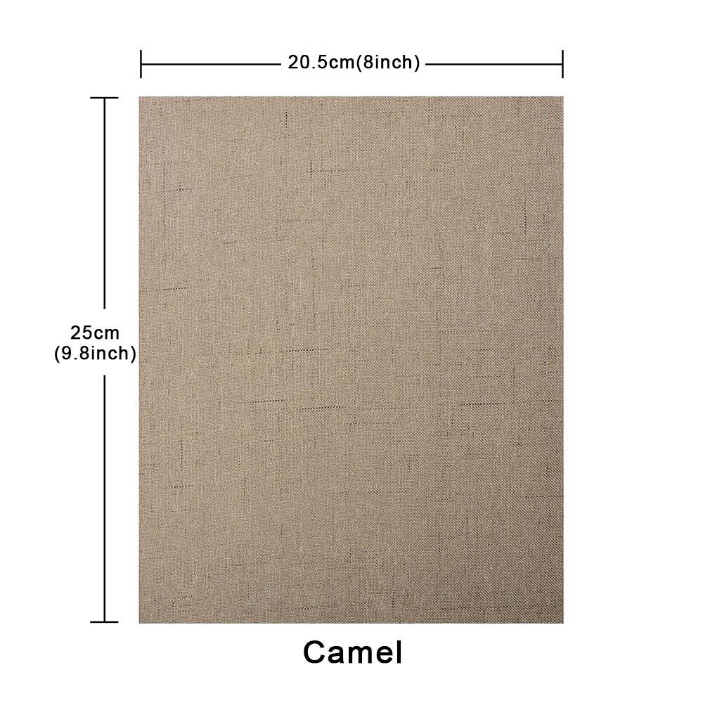 8 x 9.8in 10 Colors Repair Self Adhesive Imitate Linen Type Patches For Schoolbag Cloth Bag Cushion Faux Linenette Sticker Patch