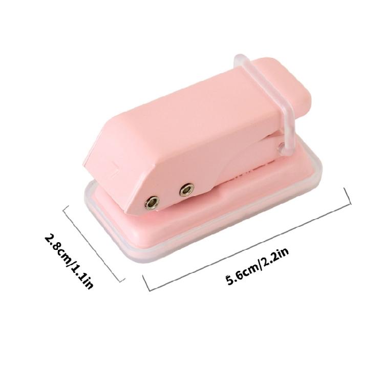 Plastic Hole Puncher For Multi Page Documents Smooth Punching Mechanism Travel Friendly Design Ideal Study Office Tool