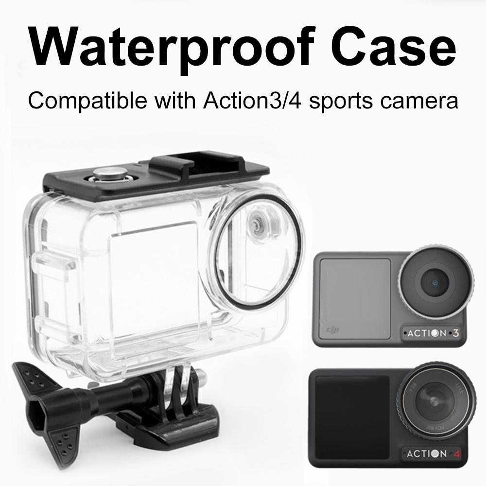 Waterdichte Behuizing voor Actiecamera voor 3/4 IP68 Waterdicht Hoge Licht PC 316 Roestvrij Staal Gehard Glas Stofdicht Valbestendig