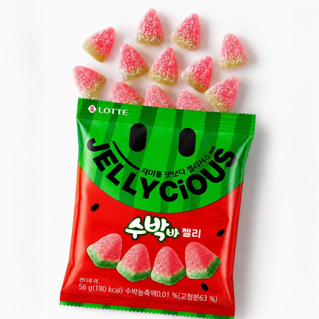 Lotte Vannmelon Smak Myke Godterier 56g