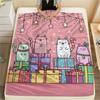 Cat Gifts  Print Flannel Blanket, High quality Comfortable for All Seasons, Home Decor, Warmth and Comfort