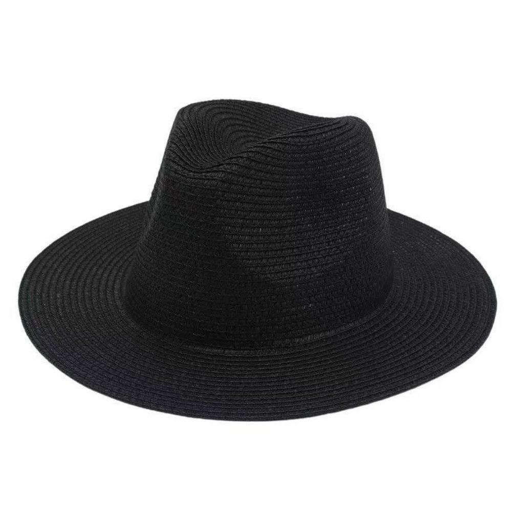 Lightweight Panama Straw Hat Breathable Beach Hat New Wide Brim Sun Hat Outdoor